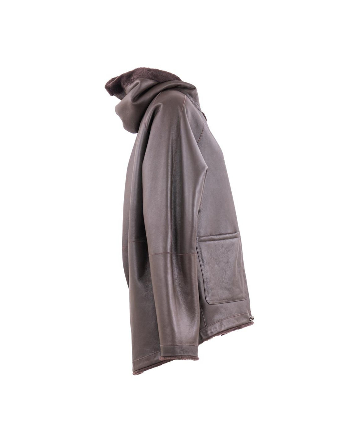shop SIMONETTA RAVIZZA  Giaccone: Simonetta Ravizza bomber reversibile realizzato in shearling merino con cappuccio e chiusura zip.
Interno in pelle.
Composizione: 100% Shearling.
Fabbricato in Italia.. BIBI-221 number 1091629
